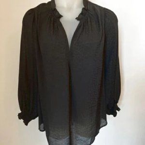 Max Studio Women's Plus Size Crepe Long Sleeve Blouse Sz 2X NWT